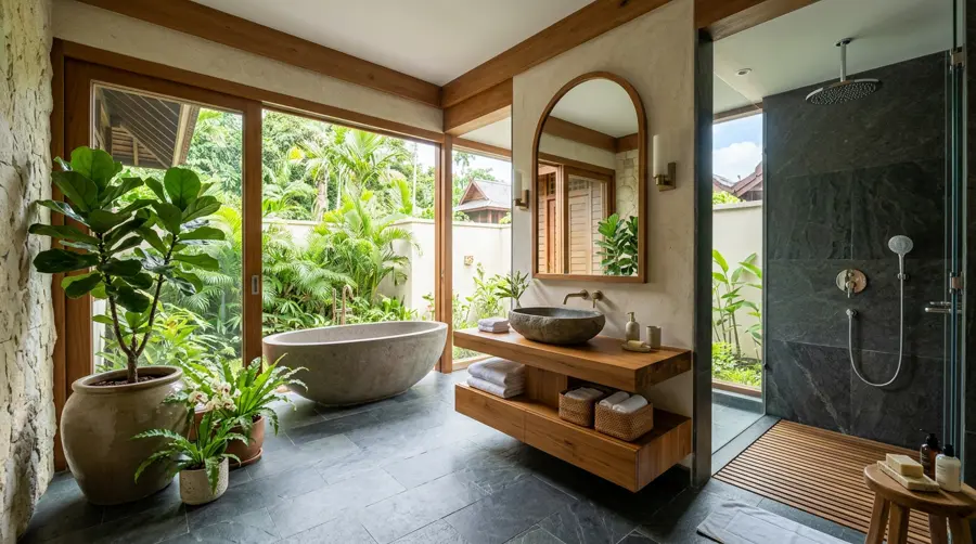 Rain-shower bathrooms