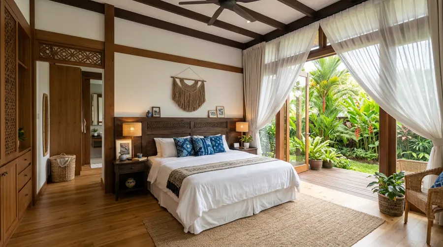 Restful bedrooms